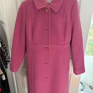 J. Crew Pink Wool Coat